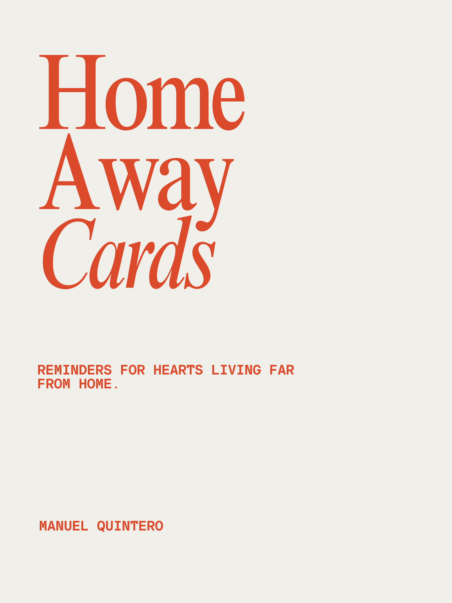 Home Away Cards - Digital Flashcards